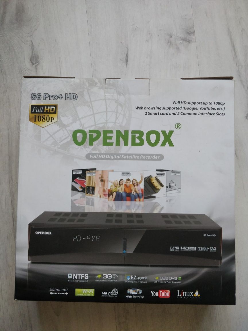 Топовый спутниковый ресивер OPENBOX S6 Pro+HD в идеальном состоянии.