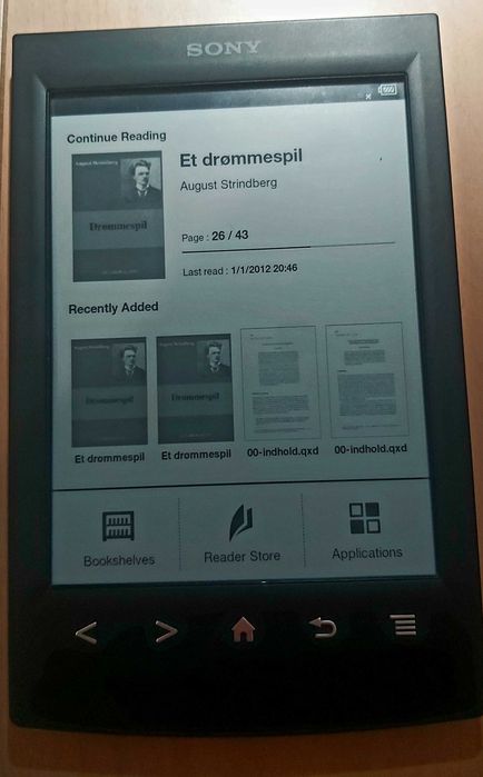 E-Book Sony Reader Wi-Fi (Model PRS-T2)