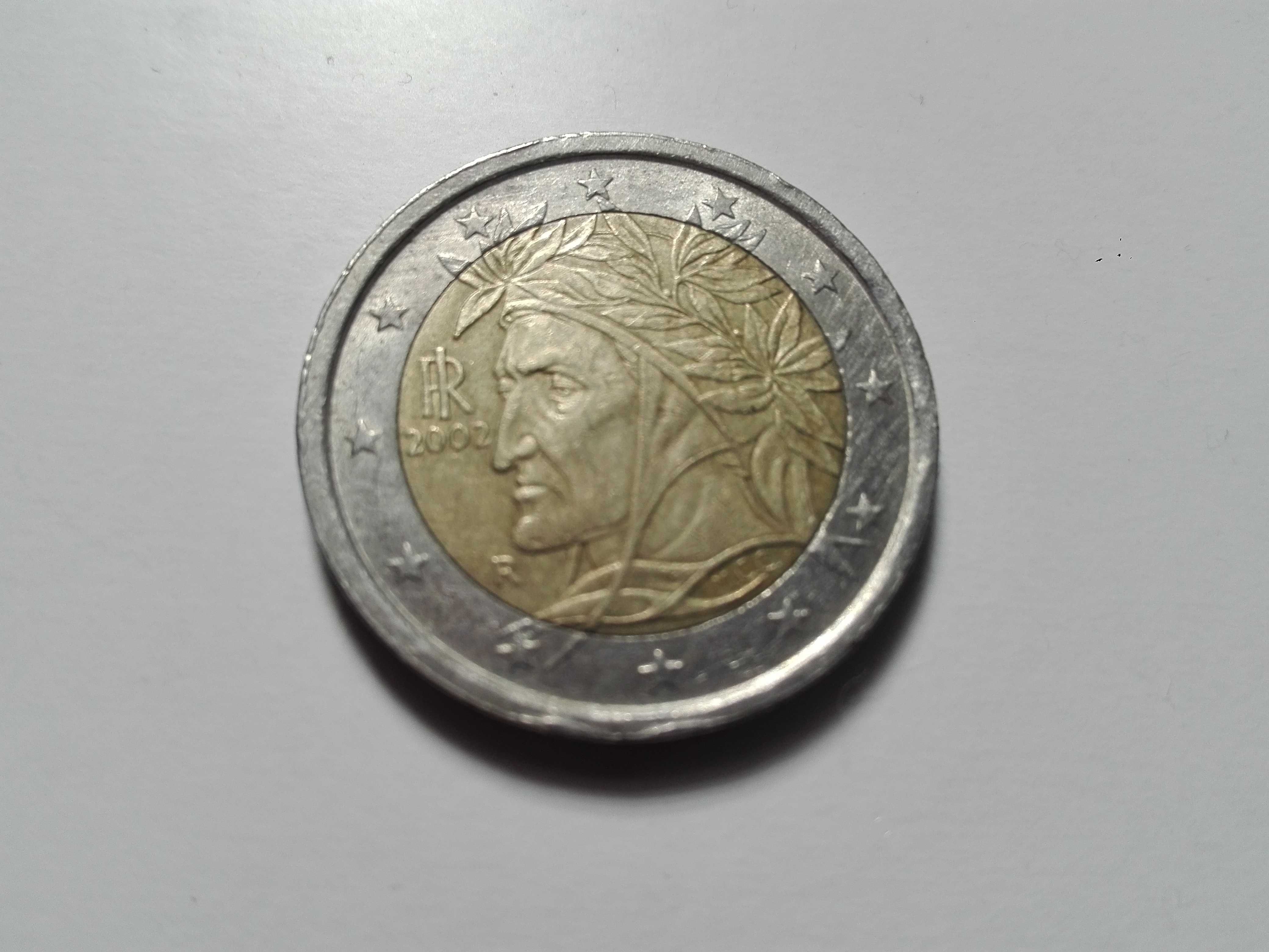 Moneda rara de colectie 2 euro an 2002