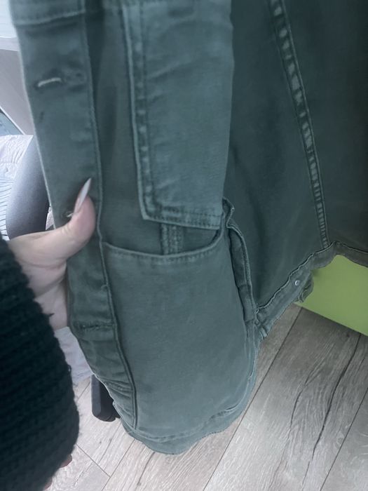 Зелено дънково яке