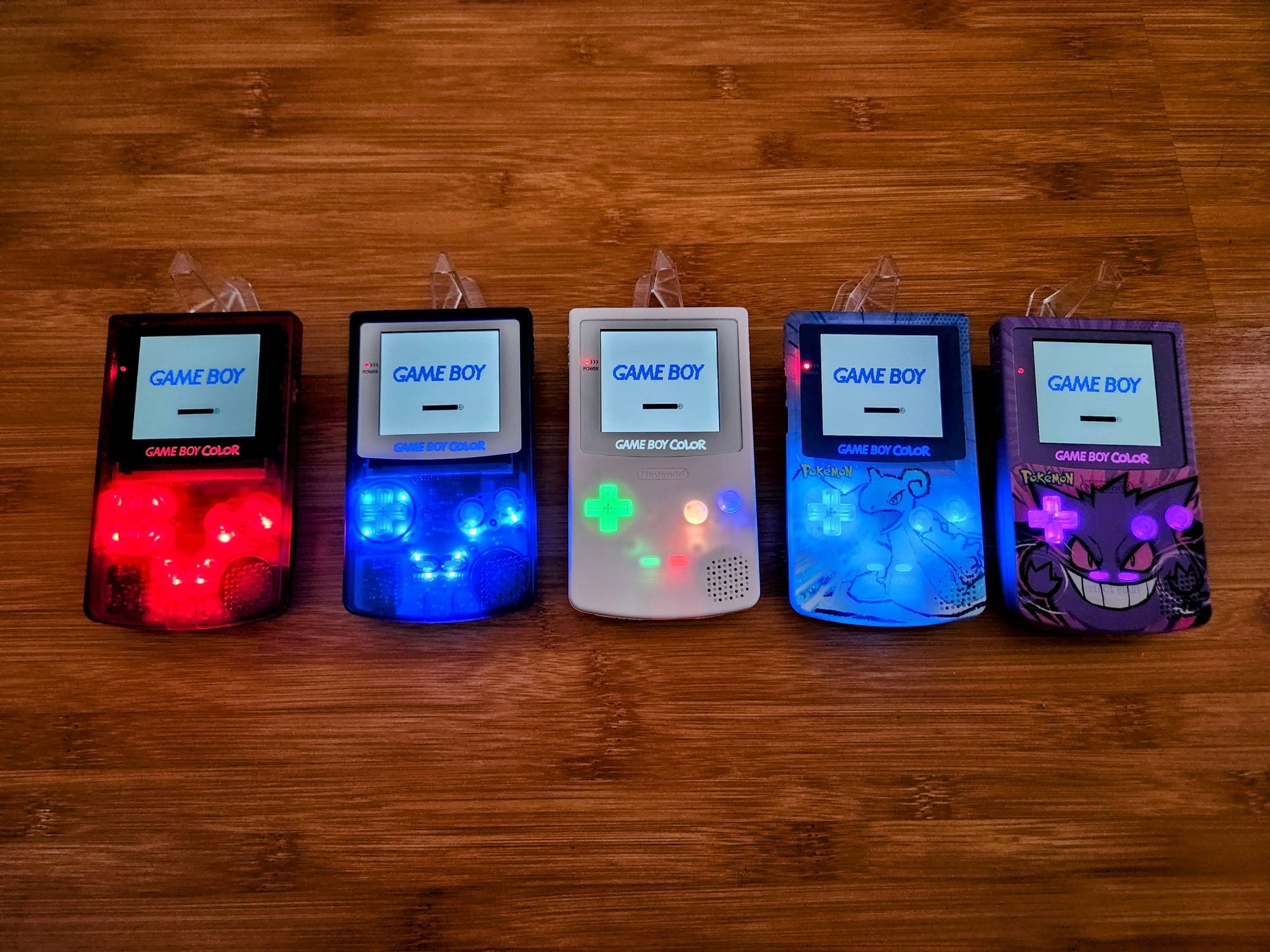 GameBoy Color modate Ecran IPS , light mod Butoane