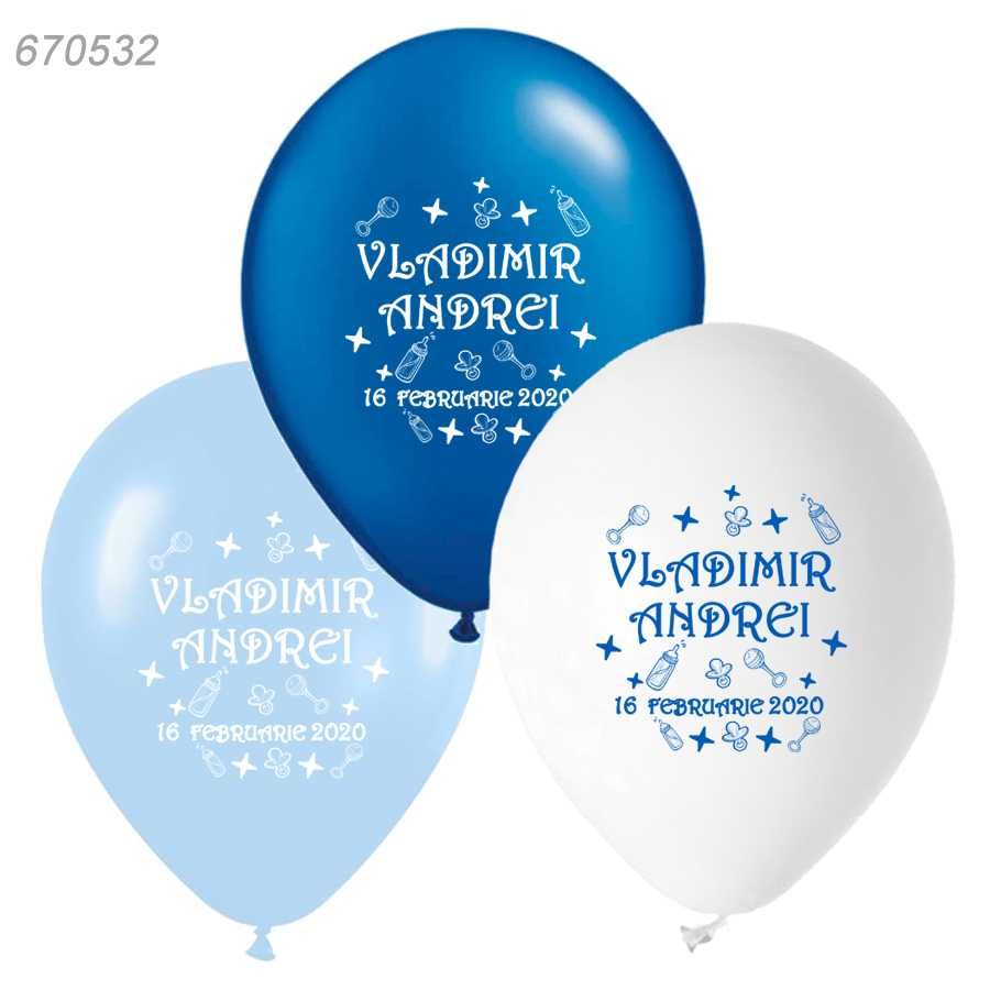 Baloane personalizate pentru botez