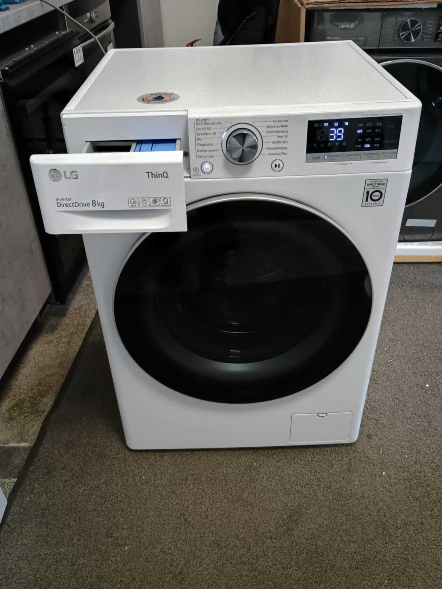 Пералня машина LG-ЛГ 8 кг 1400 об/мин AI DD DirectDrive LG Steam®