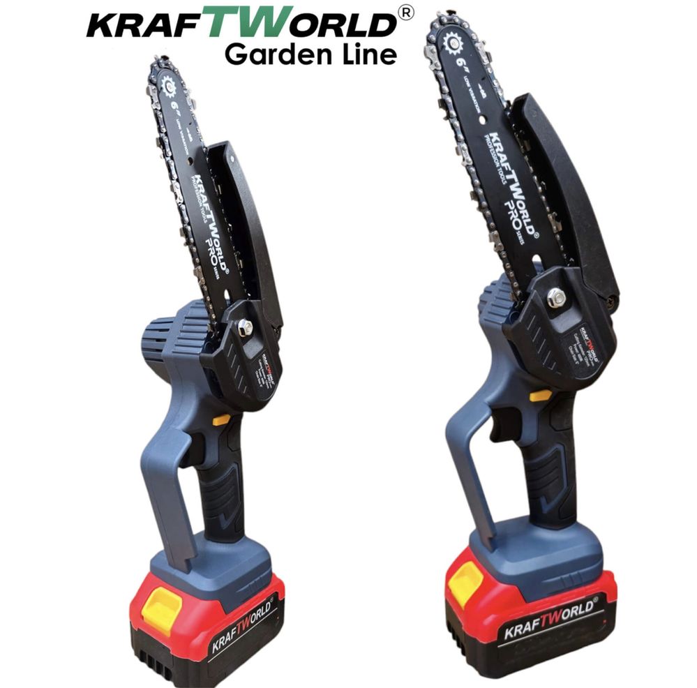 3в1 Акумулаторен градински комплект Kraftworld - резачка,ножица и прът