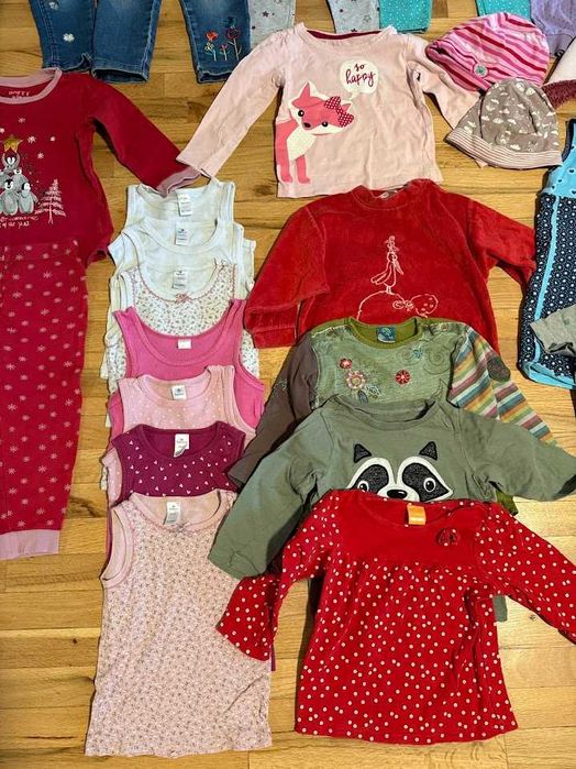 Голям лот за момиче есен/зима - размер 86/92, общо 54+ части