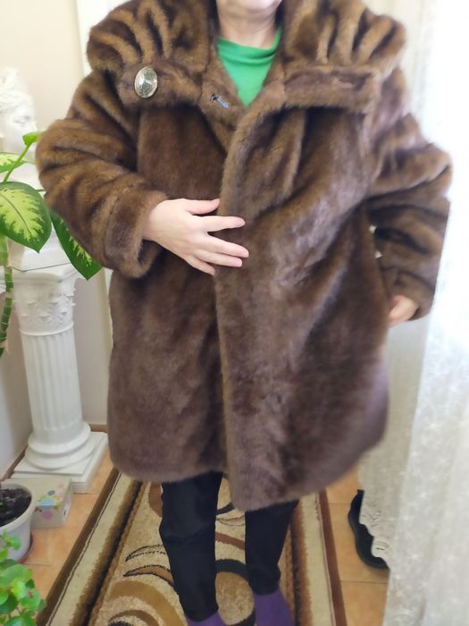 Haina de iarna blana sintetica,caliate