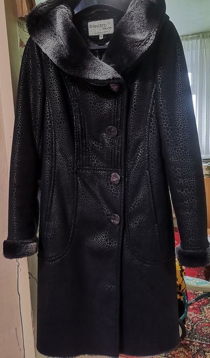 Дубленка женская ниже колена