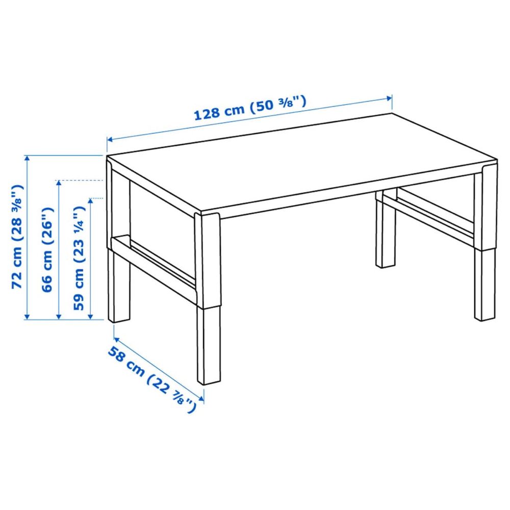 Ножки для стола Икеа/Ikea PAHL (детский письменный стол)