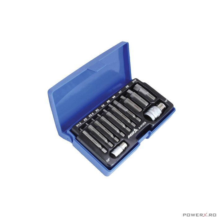 Trusa biti pentru suruburi deteriorate, imbusuri canelate, torx, 1/4"