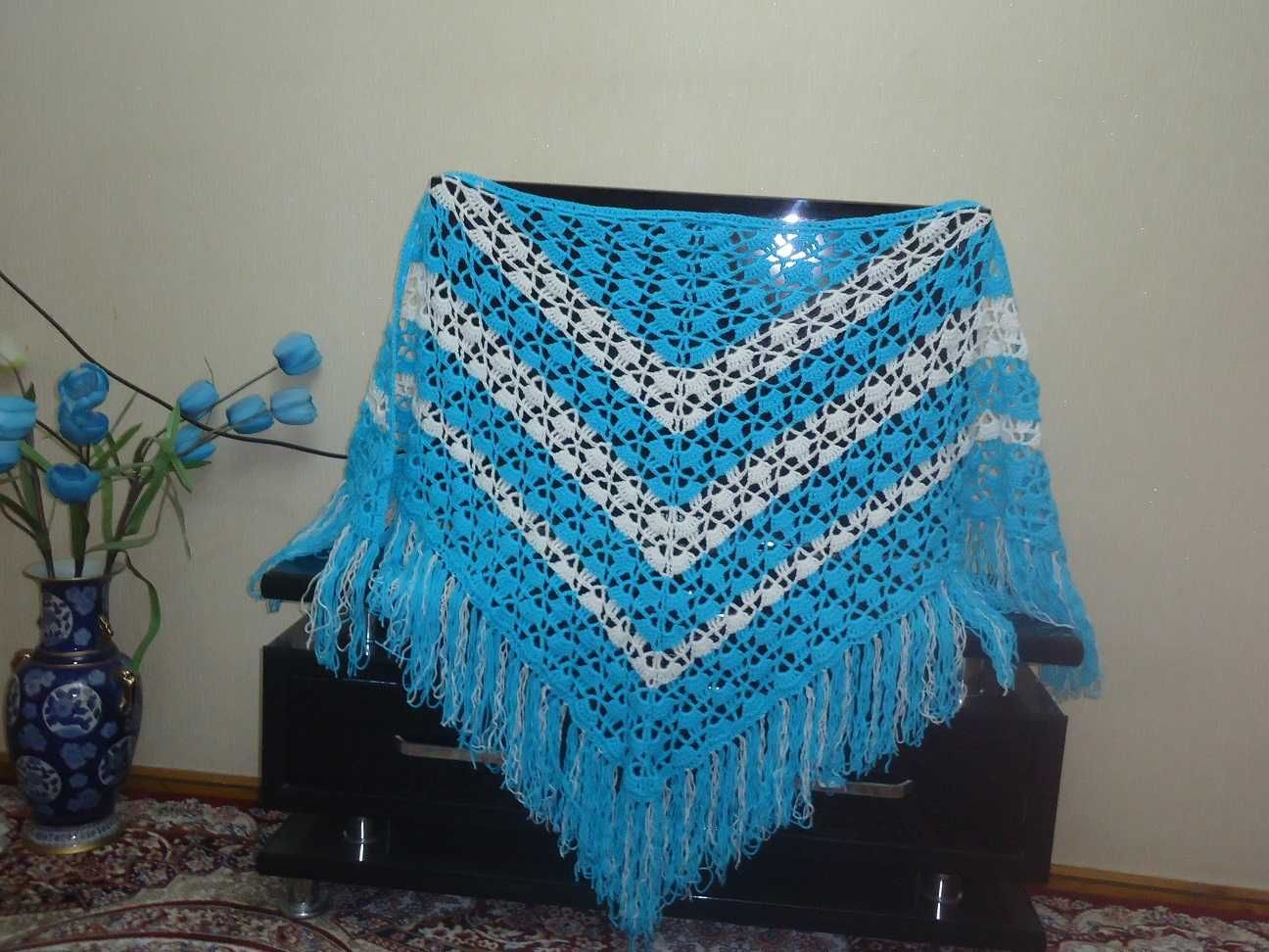 Модные женские шали  (ручная работа)