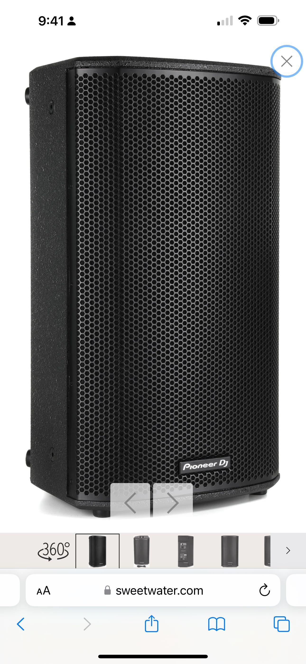 Pioneer DJ XPRS122 12-inch Active Loudspeaker Speaker - Black