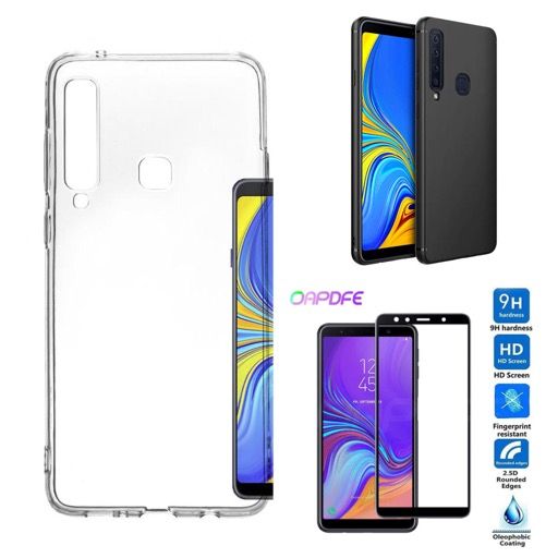 Samsung A6 A6 Plus 2018 Pachet Husa Silicon si Folie Sticla 11D