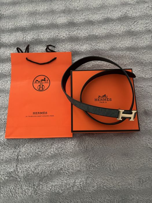 Curea Hermes originală, unisex, cu cataramă H