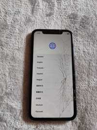 Apple iphone 11 cu sticla sparta pentru piese, placa de baza defecta