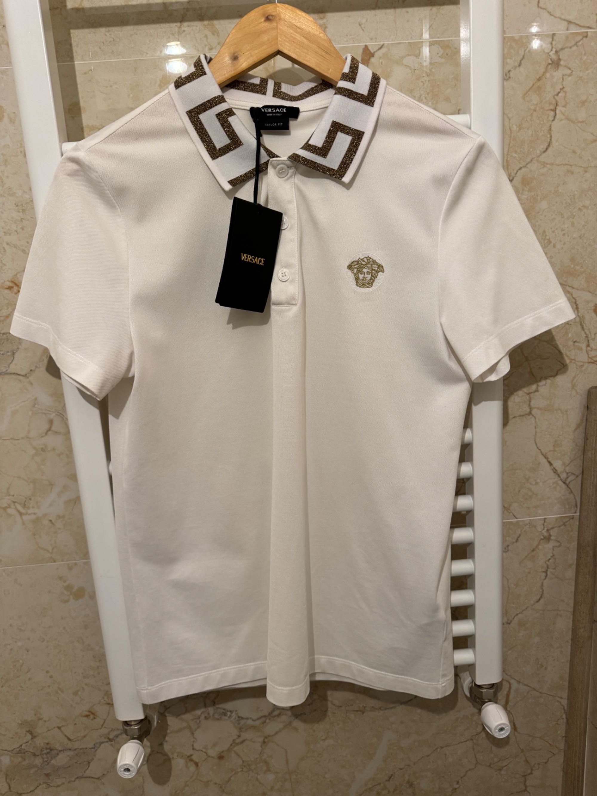 Tricou original polo Versace medusa nou cu eticheta