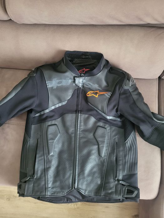 Geacă de piele ALPINESTARS atem v5 black