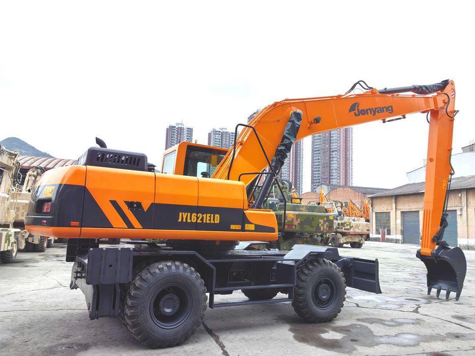 Колесный экскаватор с удлиненной стрелой Jonyang JYL621ELD 0.5 куб
