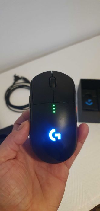 Mouse gaming wireless Logitech G PRO LightSpeed Hero 16K DPI, Negru