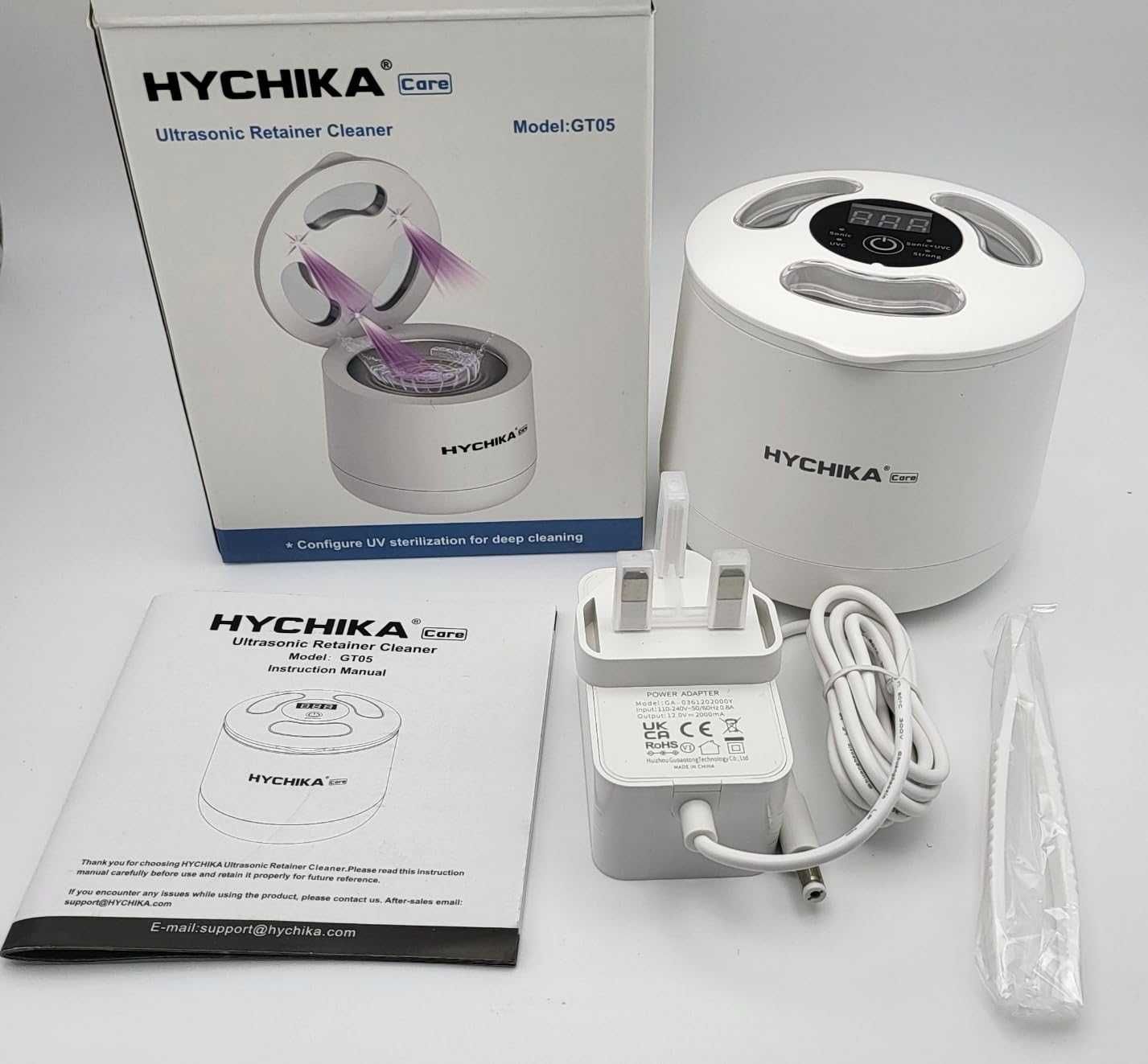 Ултразвукова машина за почистване с UV лъчи, 45kHz, 200 мл, 4 режима