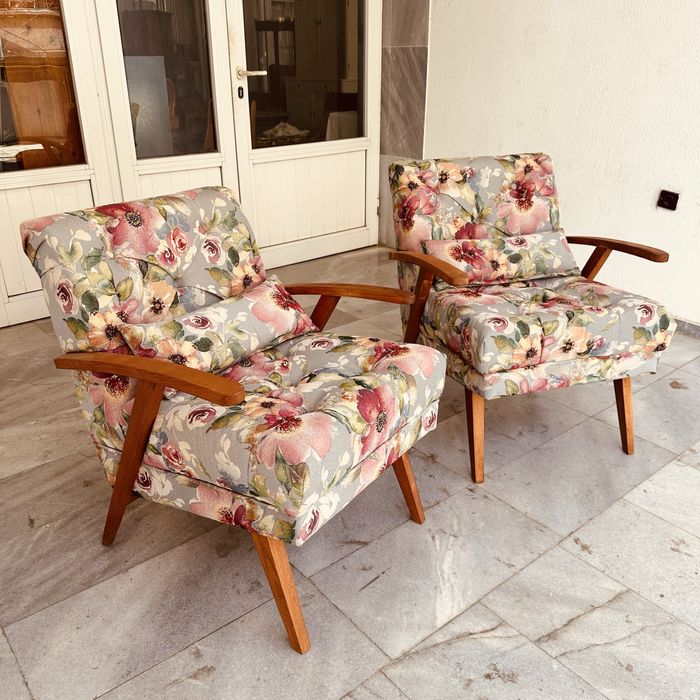 Ретро фотьойли / Mid-Century Modern комплект – отлично състояние