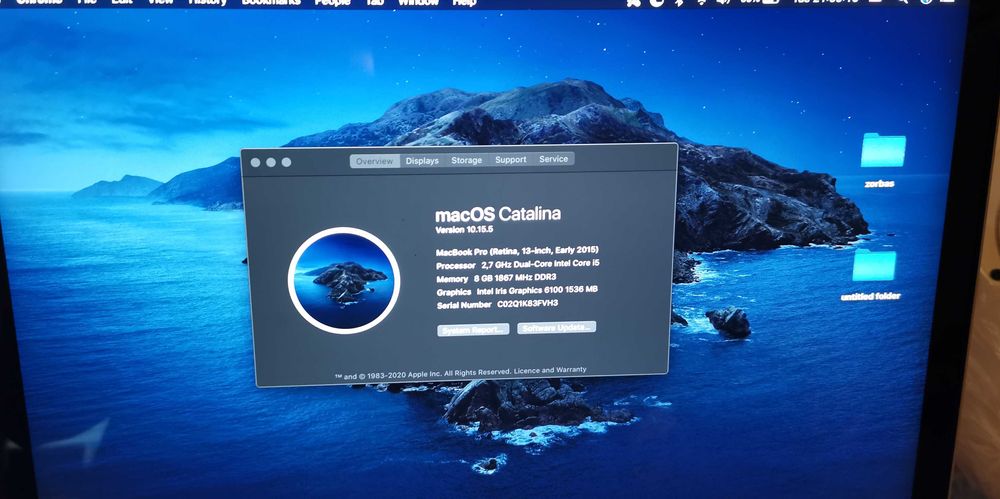 13'Macbook Pro Retina 2015 i5/128GB/8GB Ram A1502