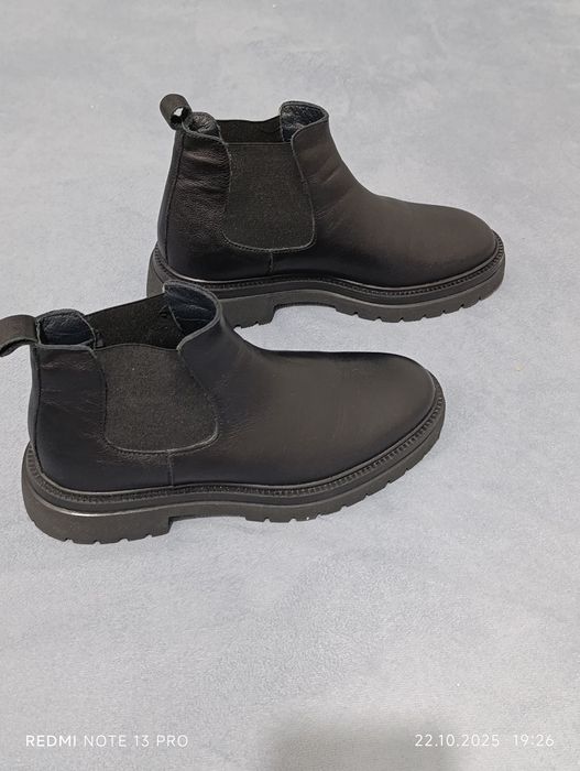 Мужские сапоги кожаные