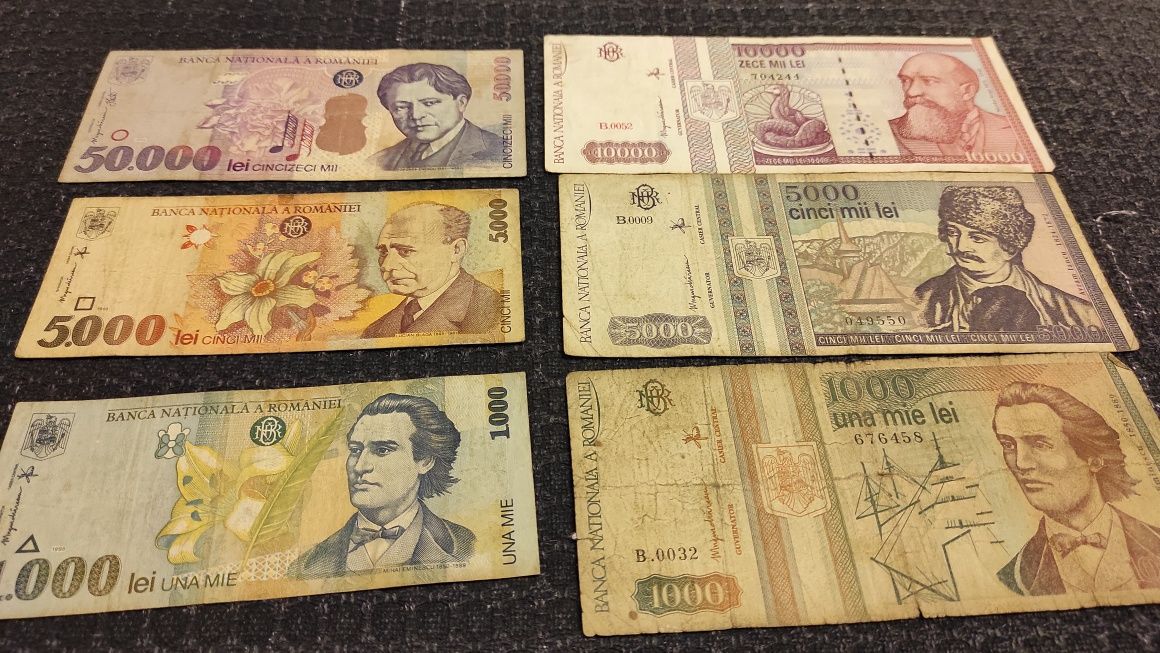 6 bancnote românești de colecție