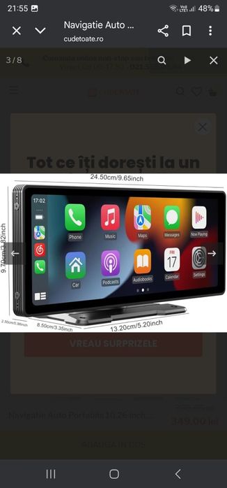 Vând navigatie instare bn