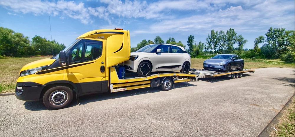 Transport autoturisme pe platforma Romnia Ungaria Slovenia Italia