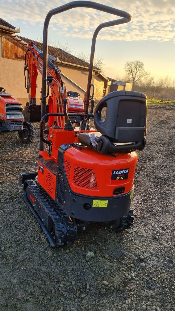 Miniexcavator Lubeck Ex 121 Nou Garantie 2 ani