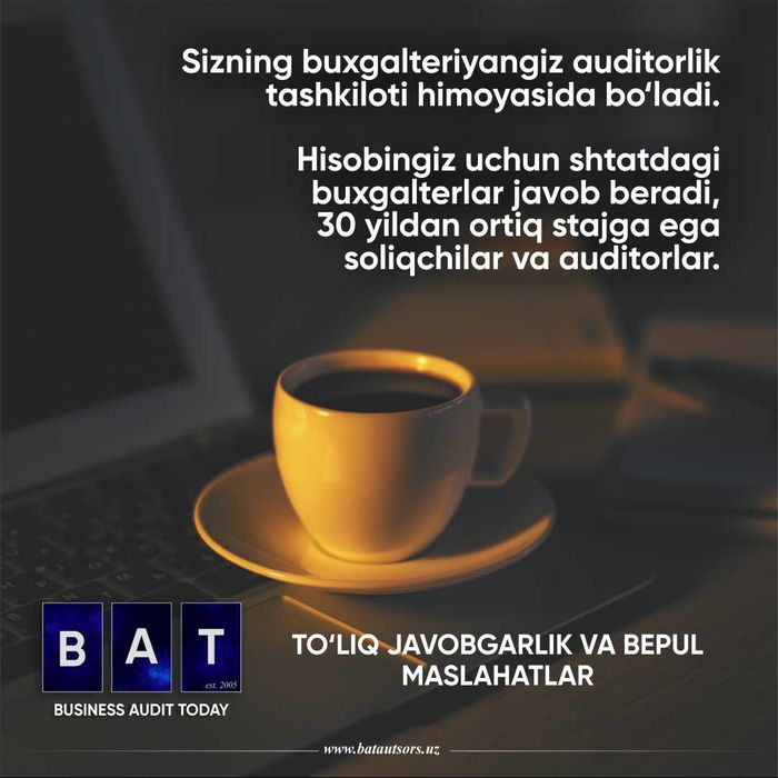 Бухгалтерия хизматлари Buxgalteriya xizmati Бухгалтер керак. 1m sumdan