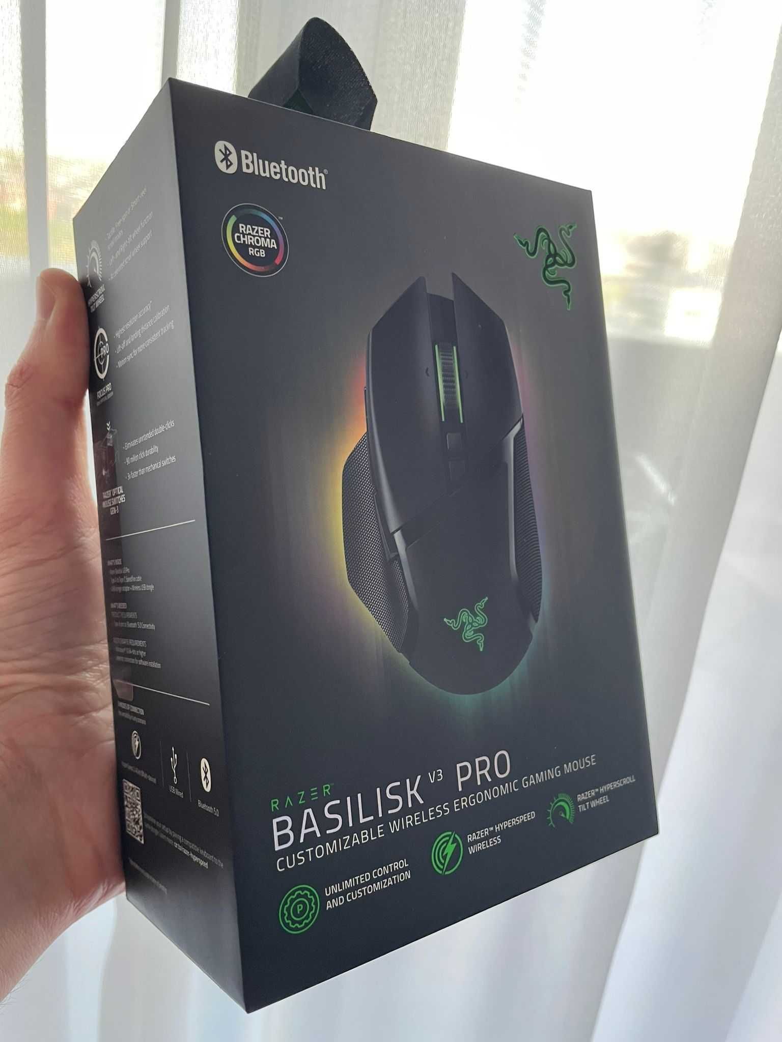 Mouse gaming wireless Razer Basilisk V3 Pro, 30000 dpi, Bluetooth