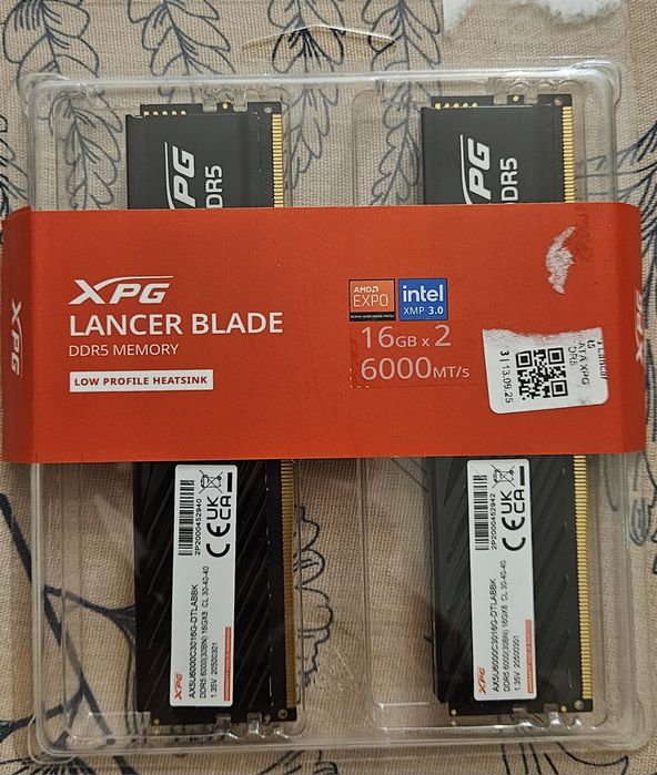Оперативная память DDR-5 DIMM 32 GB 6000 MHz ADATA XPG Lancer Blade RG