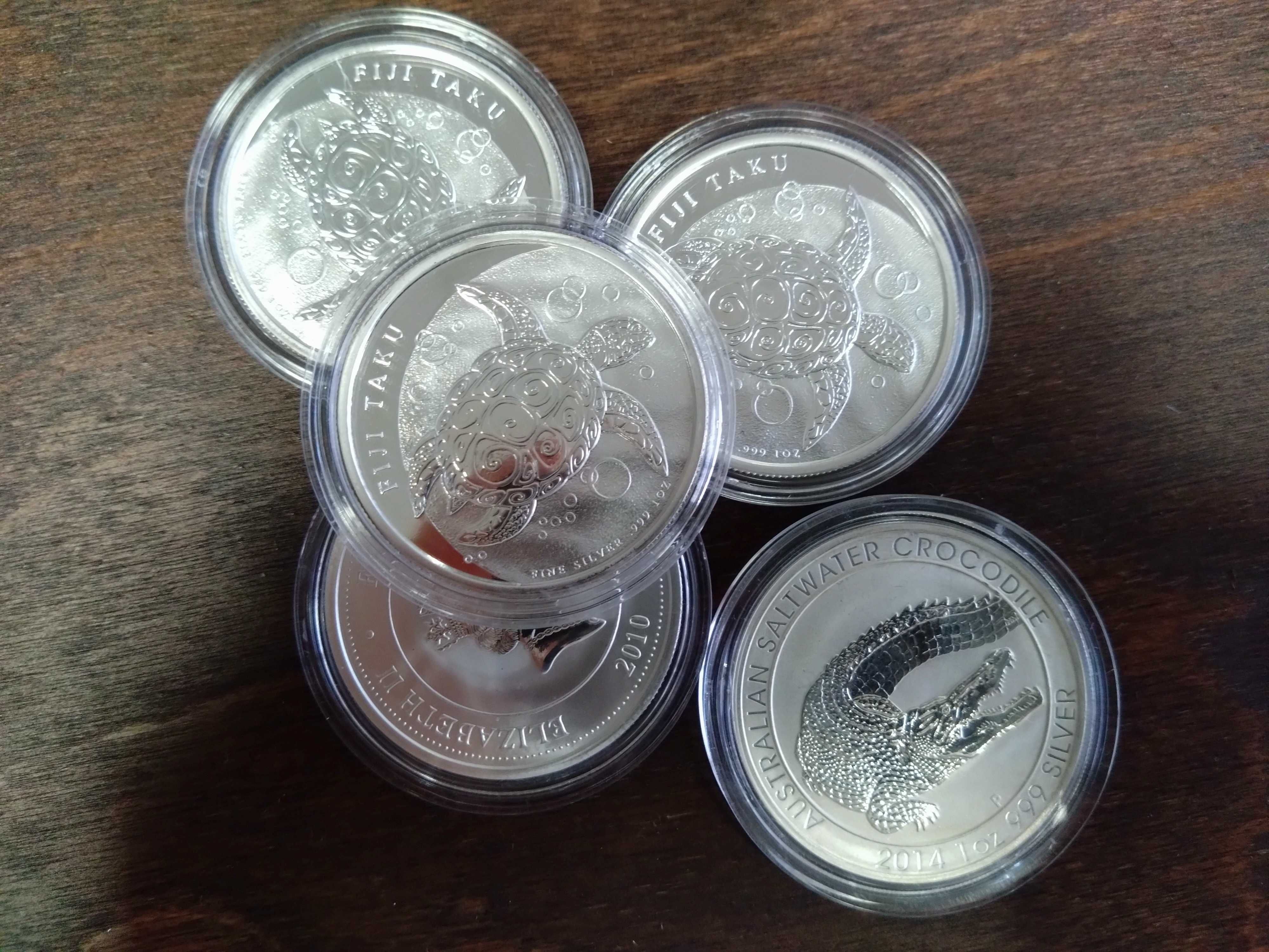 Сребърни монети, разни - 1oz, 0.999