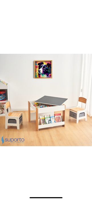 Set Masa cu 2 scaune copii din MDF