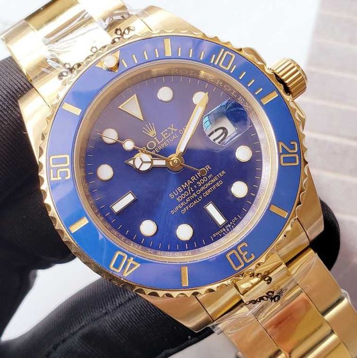 Ceas R.O.L.E.X SUBMARINER AUTOMATIC Gold&Blue-Calitatea 1 Redus 2025
