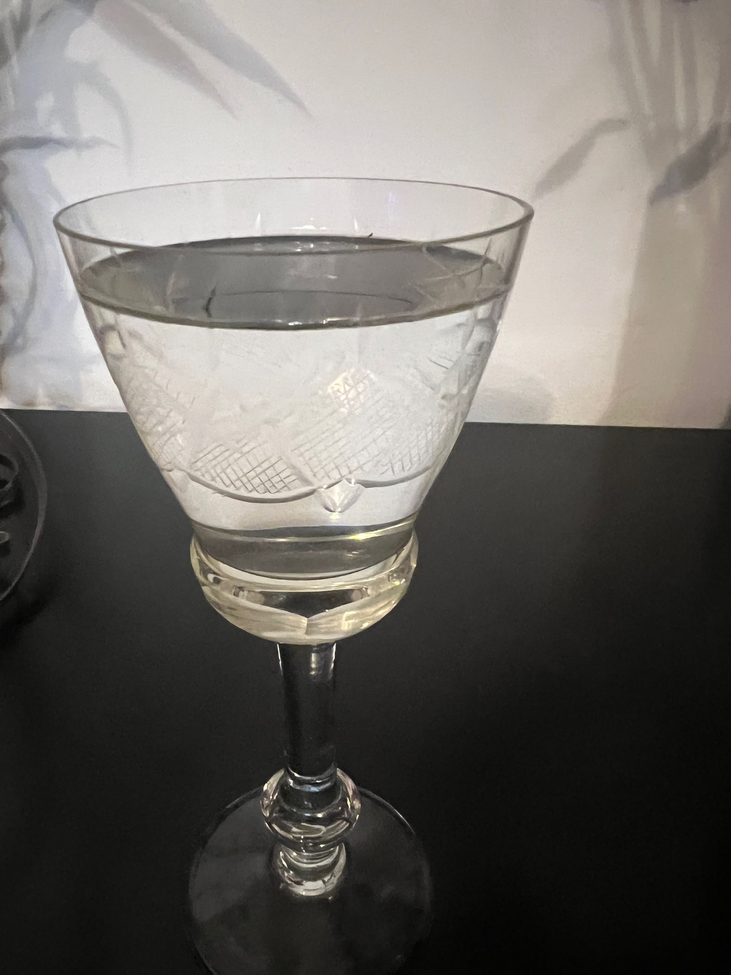 Pahare  de vin 6 bucăți - cristal alb