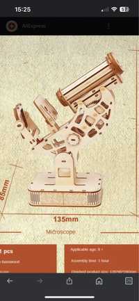 Деревянный микроскоп