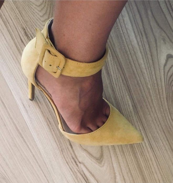 Дамски летни обувки от естествен велур, номер 37