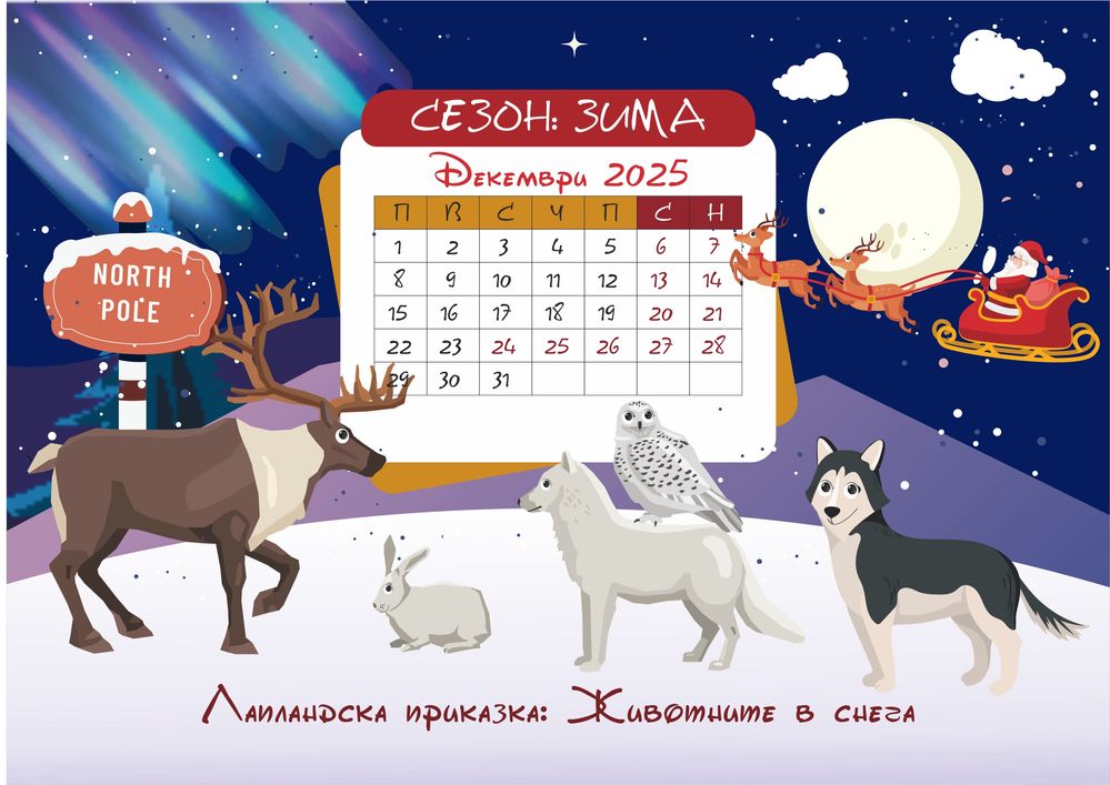 Детски календари 2025 година