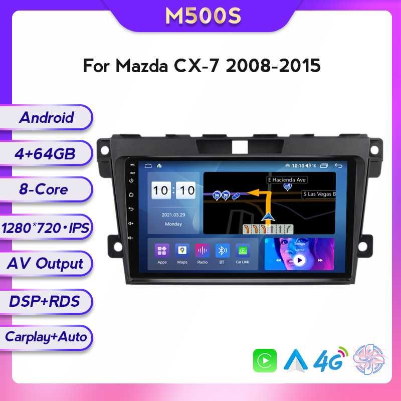 Navigatie Android 13 MAZDA CX 7 2006 - 15 1/8 Gb Waze CarPlay + CAMERA