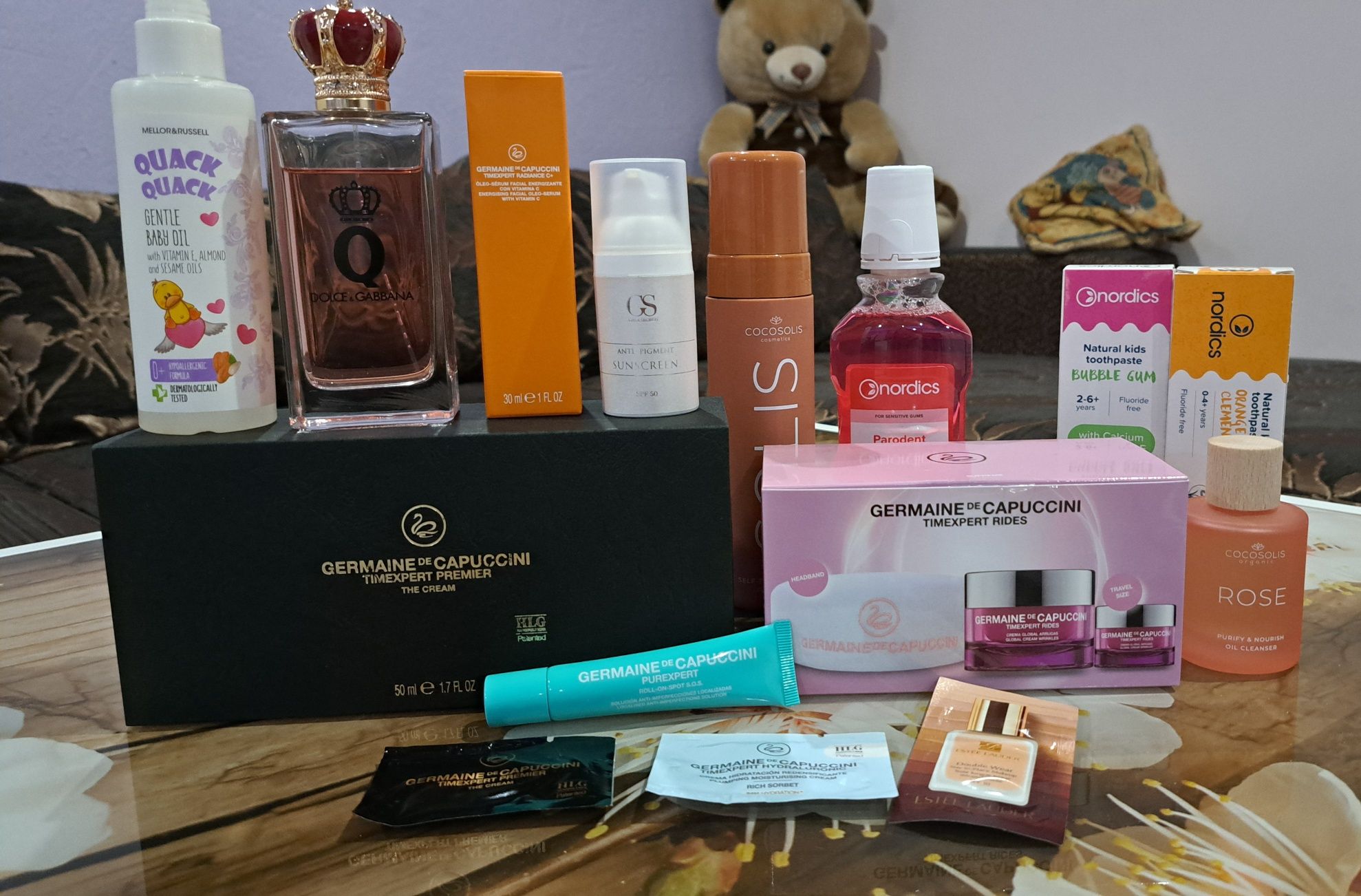 Cocosolis,Germanie de capucini, Gala secrets,Nordick,Dolce&gabbana