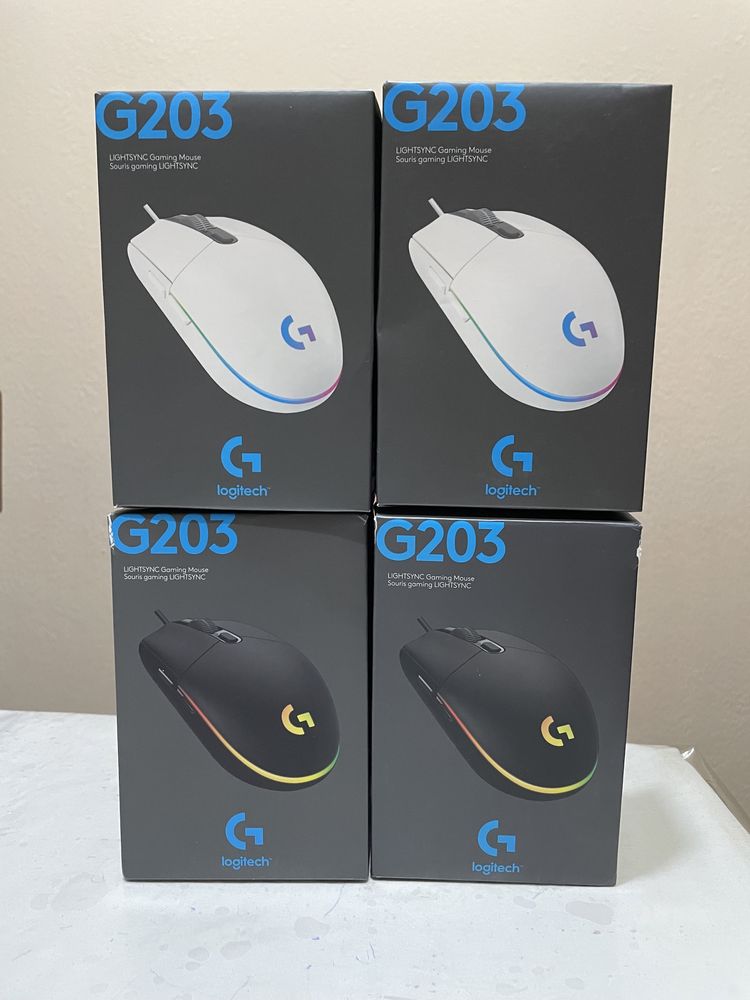 Logitech G203  Gaming Mouse White | Black