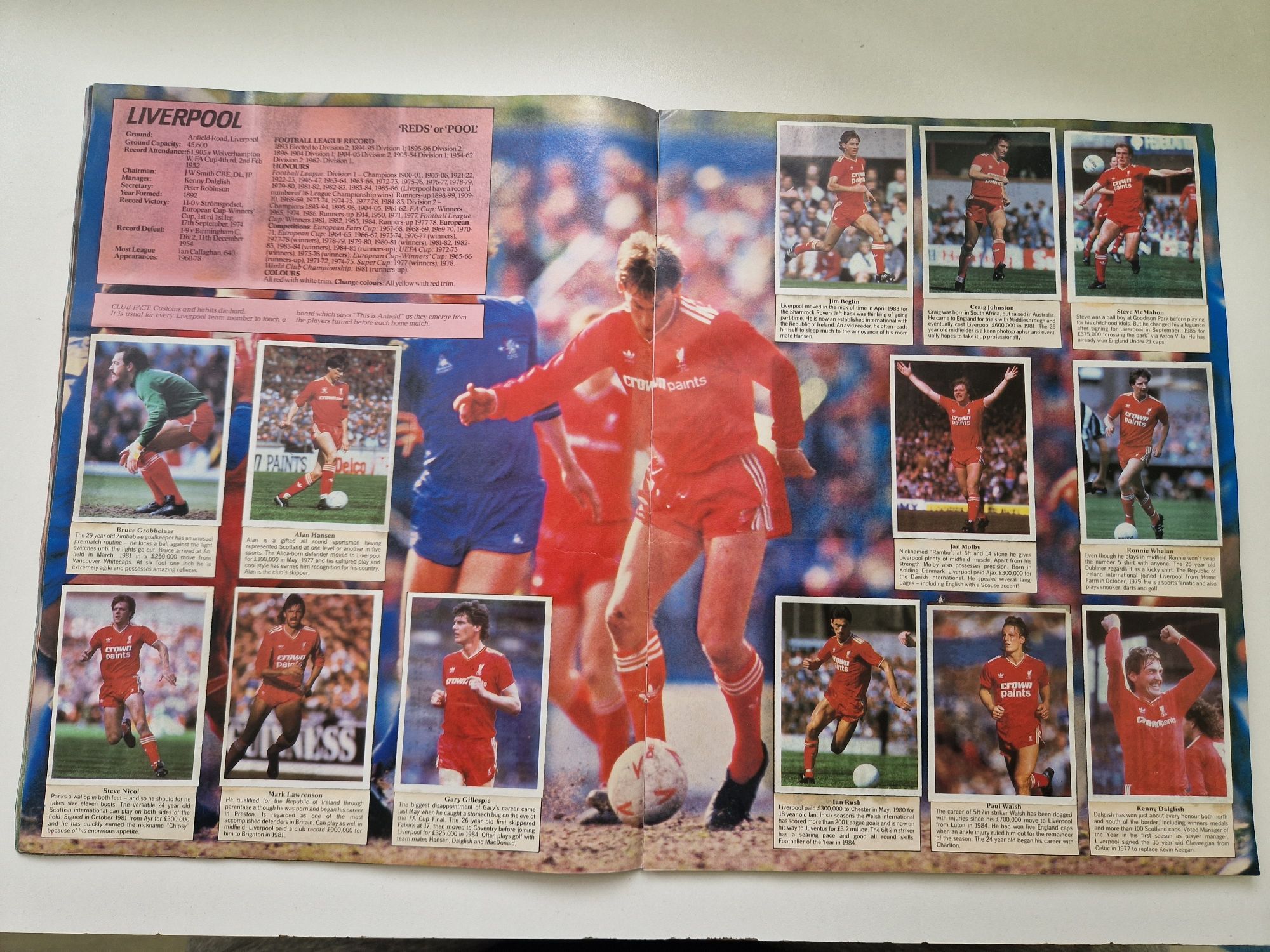 Album fotbal Daily Mirror 1986-87