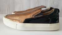 Mariano Di Vaio Black&Gold Slip-On mărime 38 (24 cm talpicul)