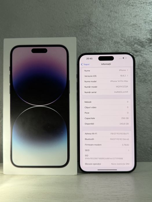 iPhone 14 Pro max Pret 2500 lei