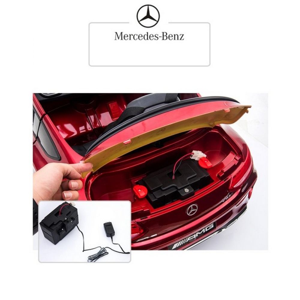 Акумулаторна кола Mercedes Benz C63 AMG, 12V, с меки гуми,