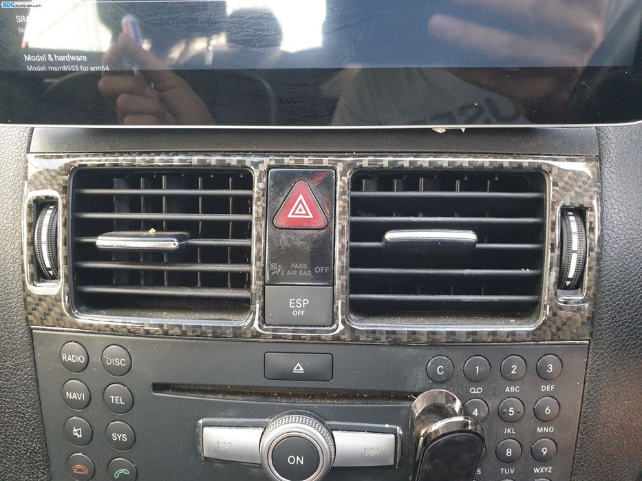 Gura Grila Guri Grile Aer Aerisire Ventilatie Dubla Bord Centrala Mercedes Clasa C Class W204 2007 - 2014 [K6799]