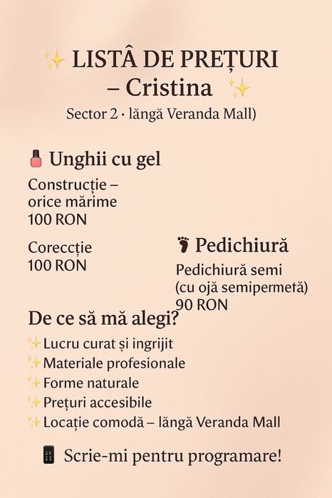 Unghii cu gel 

București Sector 2