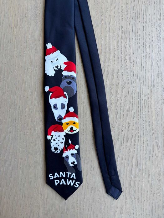 Коледна вратовръзка Santa Paws